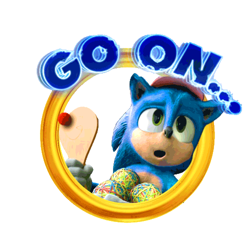 Go On Sonic Movie Sticker by Sonic The Hedgehog