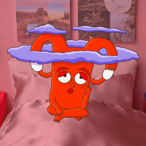 Tired Peri GIF by justynagreen