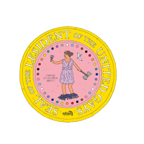 Gay Pride Fun Sticker by Neither Funny Nor Original