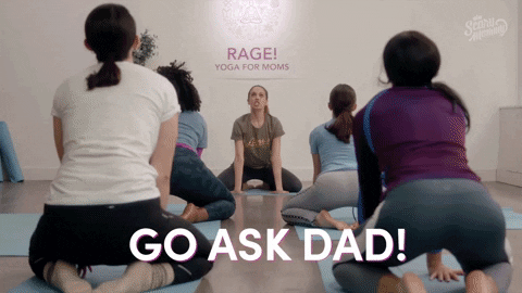 scarymommy giphygifmaker rage parenting yoga class GIF