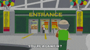 eric cartman door GIF by South Park 