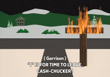cross on fire t GIF by South Park 