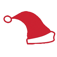 clark_marketing santa santa hat clark Christmas hat Sticker