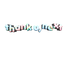 thank u next Sticker by Ariana Grande