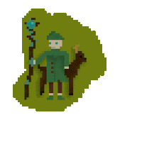 Pointing Wandering Sticker