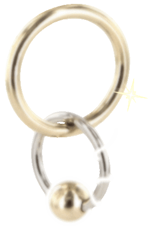 jewelry piercing Sticker by Justine Clenquet