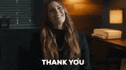 Sarah Levy Thank You GIF by Blue Ice Pictures