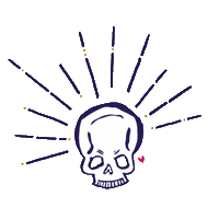 Skull Sticker by Misfit For Life