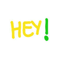 CZNL_94 hey type signal colorfull Sticker