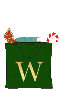 Waterstones christmas tote bag waterstones waterstones haul Sticker