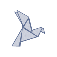 Paper Origami Sticker by Heygo