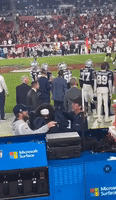 Zeke Elliott Takes a Moment During Playoff Win