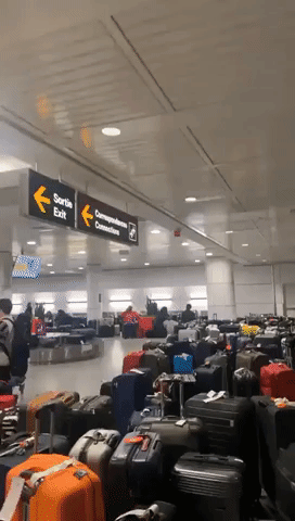 Unclaimed Baggage Waits at Montreal Airport Amid Travel Disruptions