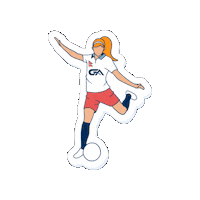 GorkhaAthletics sports football soccer women Sticker