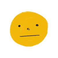 artedelauchis mood face yellow bored Sticker