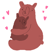 Bear Love Sticker by judit orosz