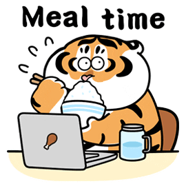 Eat Break Time Sticker by Bu2ma