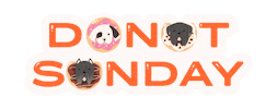 betinagozo donut mastiff happy thoughts betina Sticker
