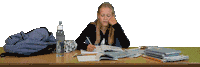 School Working Sticker by vanlodenstein