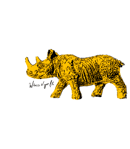 trianamendozagallardo rhino witness rinoceronte triana mendoza Sticker