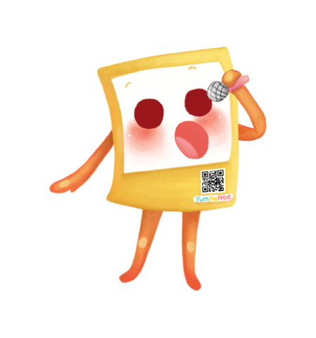 Test Singing Sticker by YumMePrint