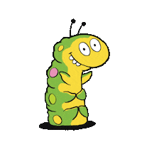 Happy Mands Sticker by Colin the Caterpillar