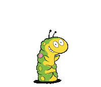 Official_colinthecaterpillar colin mands colin the caterpillar ms food Sticker