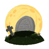 Halloween Moon Sticker