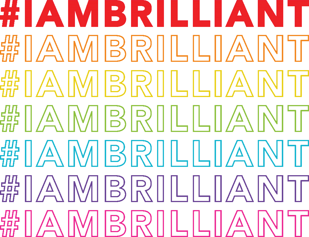 Pride I Am Brilliant Sticker by BRILLIANT SKIN ESSENTIALS INC., BUSINESS DEVELOPMENT UNIT