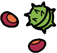 Herbst Kastanie Sticker by JAKO-O