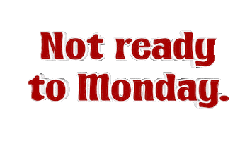 Monday Sticker by OpticalArtInc.