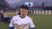 Los Angeles Dodgers Smile GIF by MLB