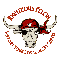 RighteousFelon bull beef rf jerky Sticker