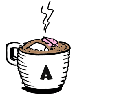 Hot Chocolate Keto Sticker by Avalanche Coffee