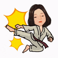 Martial Arts Girl Power GIF