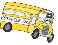 Struggle Sticker by But Like Maybe