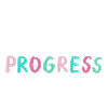 Work In Progress Sticker by Ana Luciano