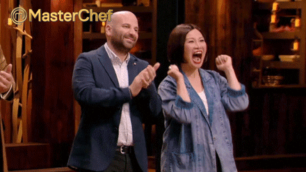 MasterChefAU giphyupload happy cute excited GIF