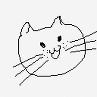 lylifeng cat smile pixel GIF