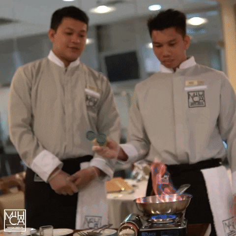 MIHCA giphygifmaker food and beverage mihca cruise ship training GIF