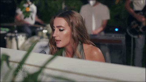 Stephen Colbert Ingrid Andress GIF by The Late Show With Stephen Colbert
