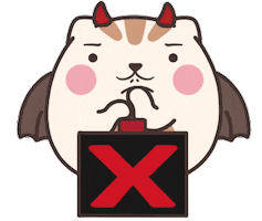 eyedbear0319 cat no lovely dango Sticker
