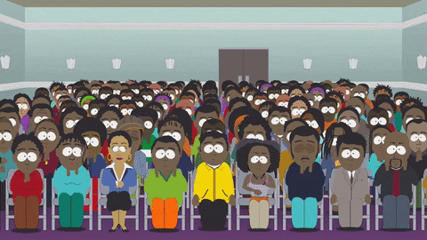audience applause GIF by South Park 