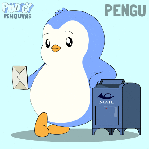 Post Office GIF by Pudgy Penguins