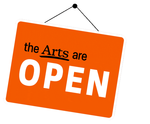 seattlearts giphyupload arts are open the arts are open theartsareopen Sticker