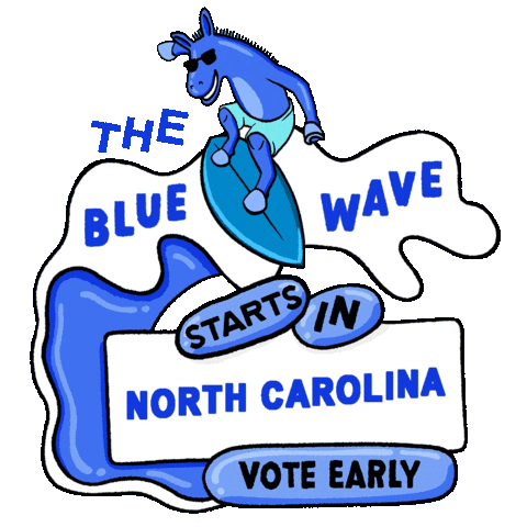 Vote Early Joe Biden Sticker by Creative Courage