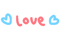 I Love You Hearts Sticker by Ai and Aiko