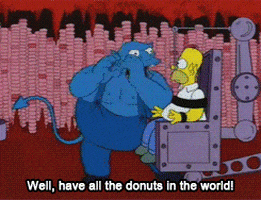 the simpsons donuts GIF