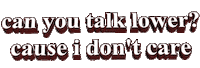 don't care lol Sticker by AnimatedText