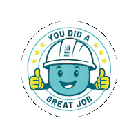 BAUABC great job bau greatjob helmi Sticker